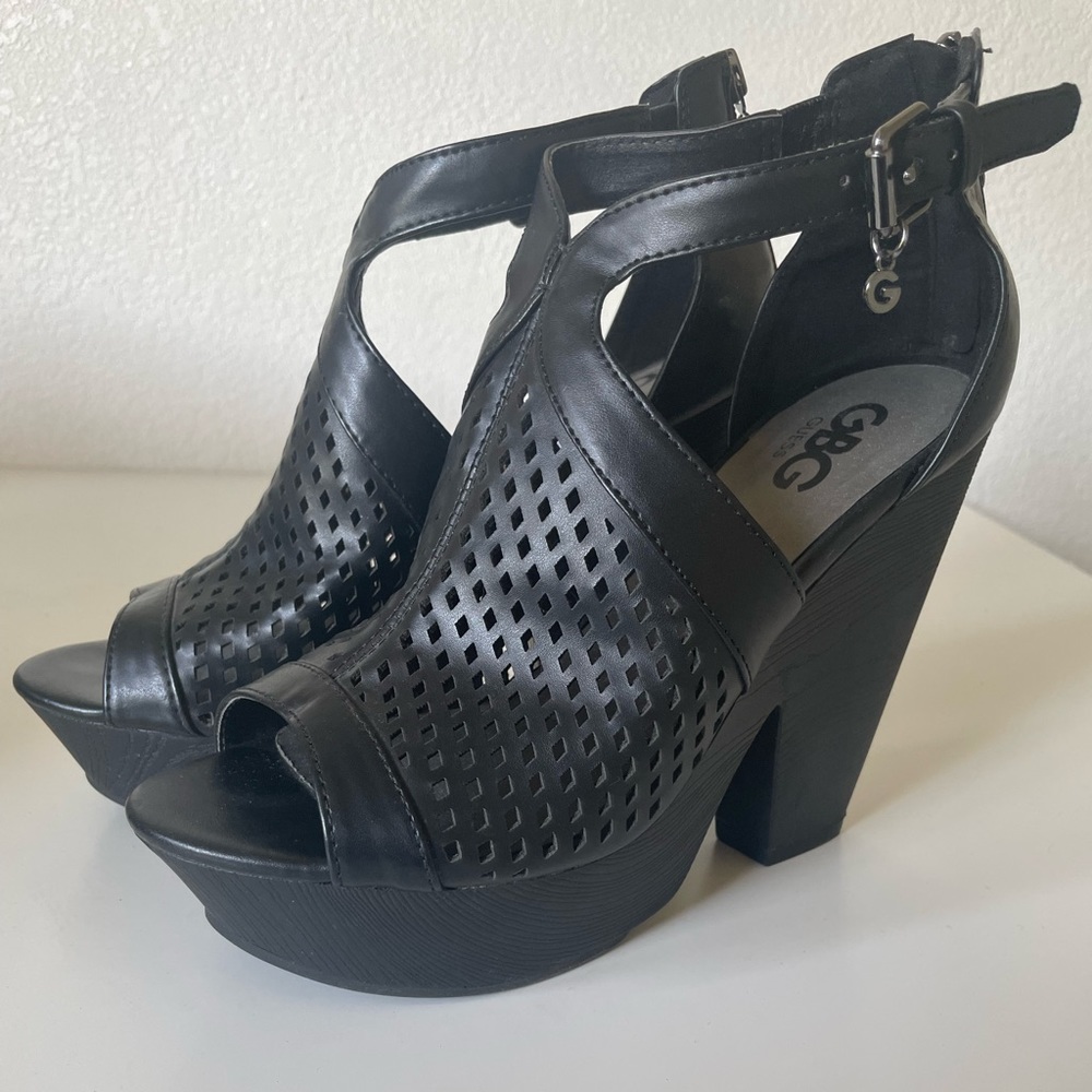 G by guess platform heels